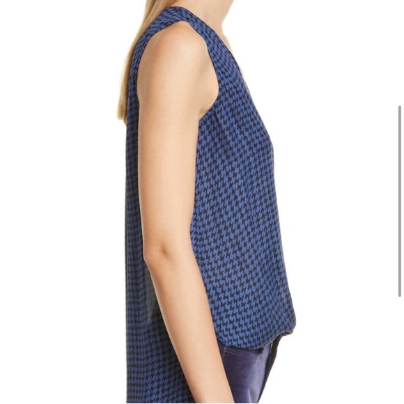 L'AGENCE Mila Draped Sleeveless Silk  Blouse - Picture 3 of 9